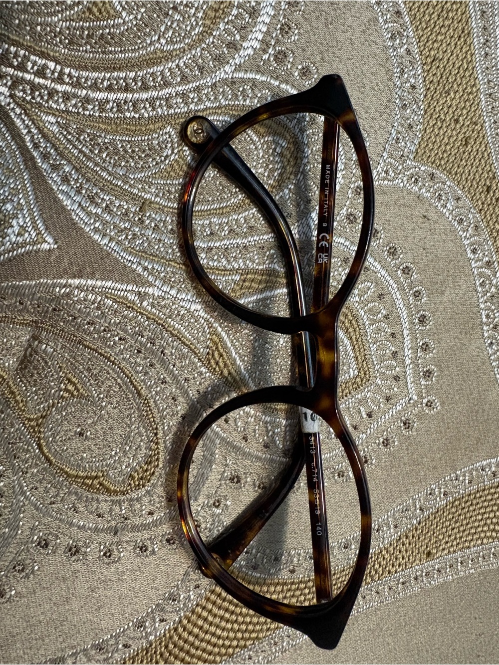 Tortoiseshell Round Eyeglass Chanel Frames - Picture 2 of 4